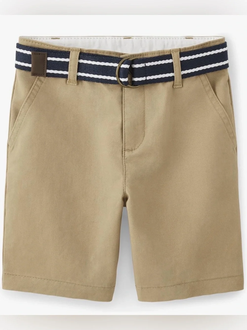 Boys Toddler Belted Twill Chino Summer Shorts